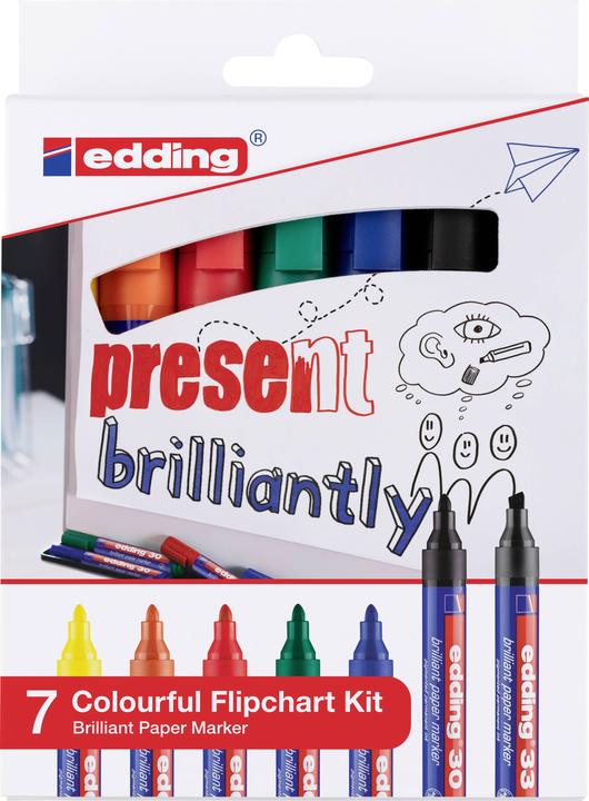 Image du produit Edding Marqueur pour paperboard (7 x)