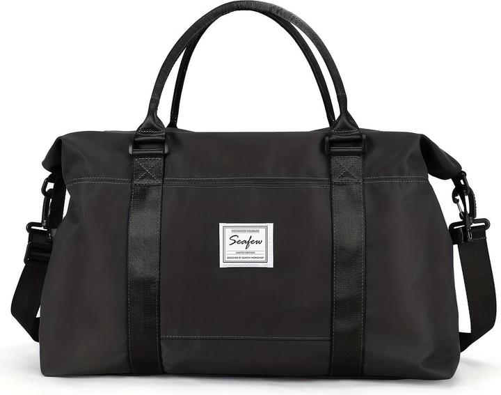 Actual product image Only-Bags.Store Large Capacity Travel Overnight Bag, Solid Colour Versatile Duffle Bag, Lightweight Business Trip