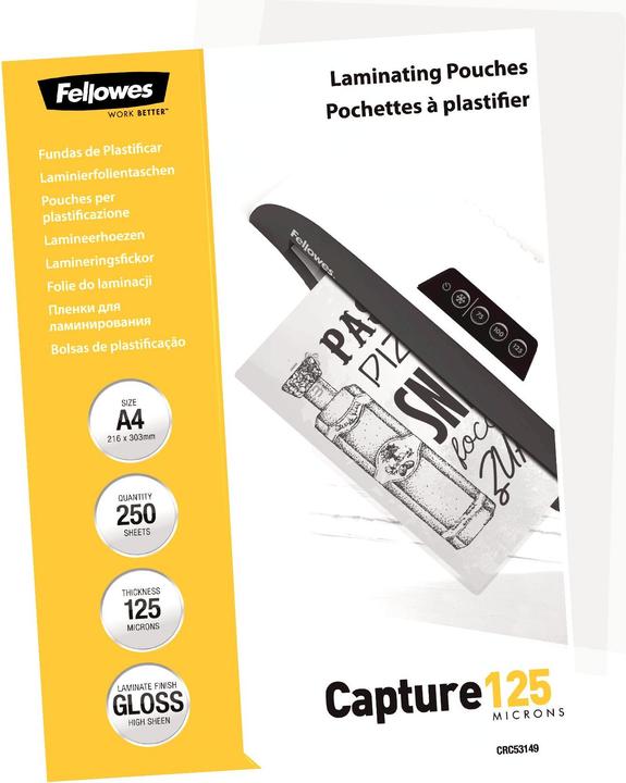 Actual product image Fellowes Capture 125 (A4, 250 pcs., 125 µm)
