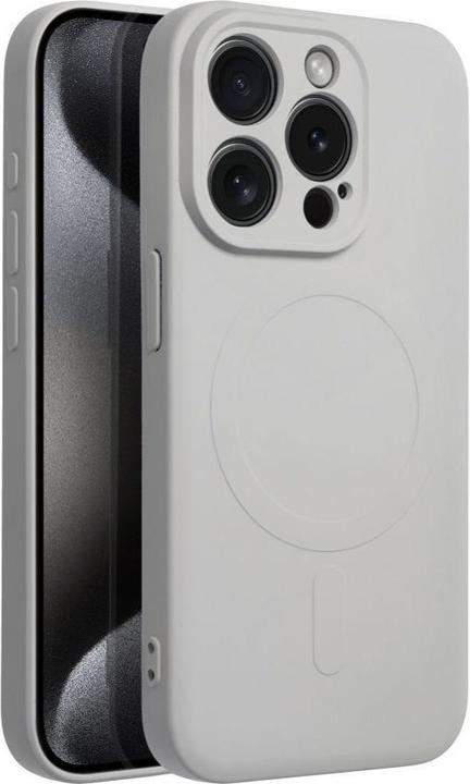 Produktbild OEM Back panel cover SILICONE MAG COVER case compatible with MagSafe for IPHONE 15 Pro titanium (Apple iPhone 15 Pro)