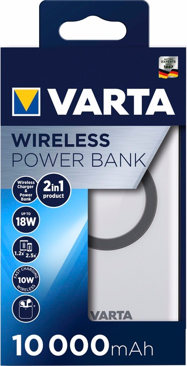 Produktbild Varta Wireless Power Bank (10000 mAh, 18 W, 37 Wh)