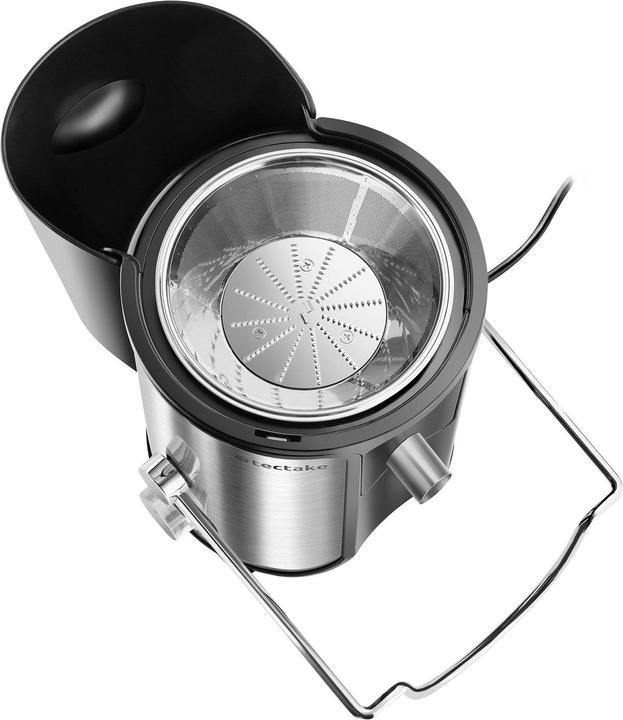 Produktbild tectake Entsafter Frufi, 2 Geschwindigkeitsstufen, Edelstahl, 600W