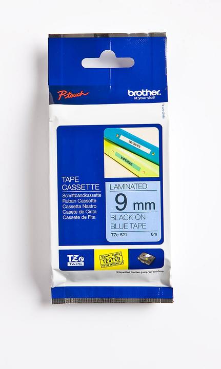 Actual product image Brother Tze-521 (0.90 cm, Blue)