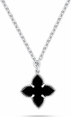 Brilio Silver - Silver Flower Necklace For Women NCL193WBC