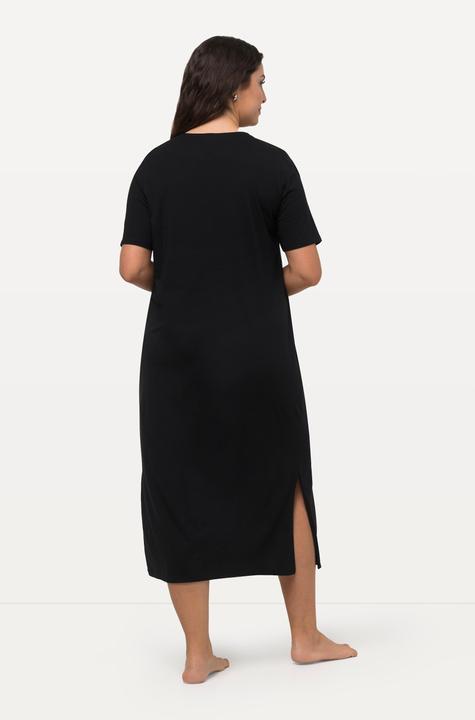 Immagine prodotto Ulla Popken Camicia da notte con modal, ricami traforati, scollo a V e mezze maniche (62)