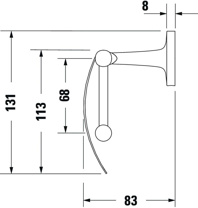 Productafbeelding Duravit Papierrolhouder