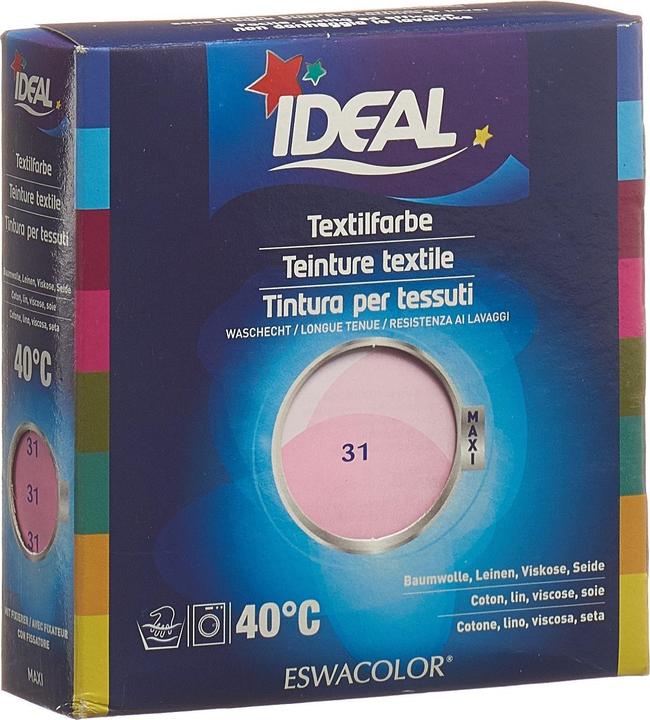 Actual product image Ideal / Eswacolor Textile color pink (1 Washing cycles, Liquid, Powder)