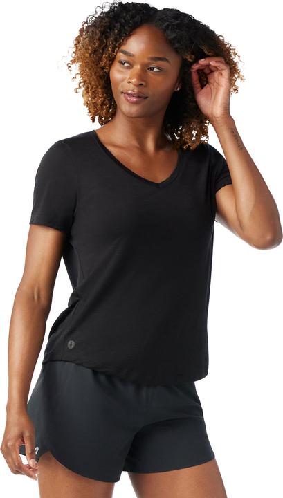 Actual product image Smartwool Women's Active Ultralite V-Neck Short Sleeve (M)