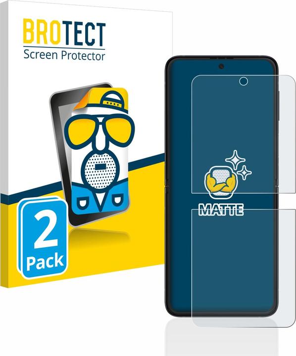 Produktbild BROTECT Entspiegelungs-Schutzfolie Displayschutz Matt (2 Stück, Samsung Galaxy Z Flip3)