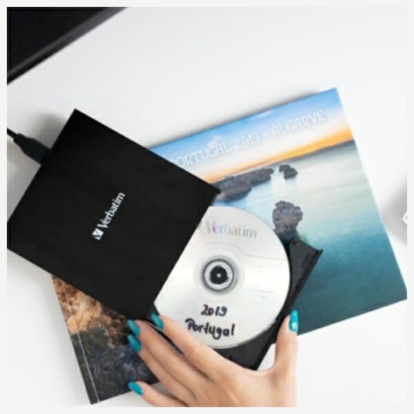 Actual product image Verbatim External slimline CD-DVD burner (DVD writer)