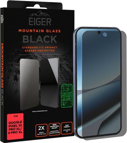 Produktbild Eiger Privacy Sichtschutz-Glas Standard Fit Mountain Glass Black (1 Stk., Google Pixel 10 Pro XL, Google Pixel 9 Pro XL)