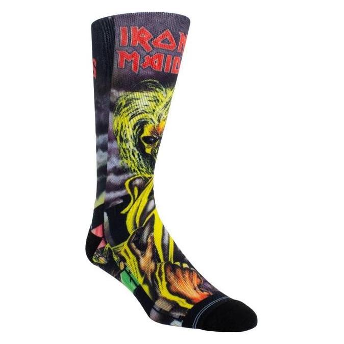 Iron Maiden, Mannen, Sokken, Flash Popup Rock Band Dye-sublimated Sokken, Special Edition - 1 Paar, Multicolour, One Size, Veelkleurig, (Een Eenheid
