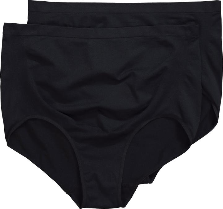 Produktbild Ulla Popken Mama Maxislips, 2er-Pack, Baucheinsatz, Seamless (46, 48, 2er Pack)