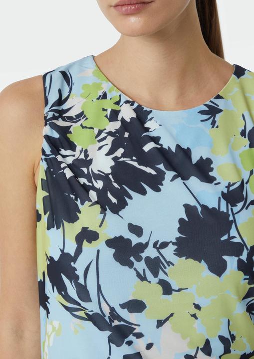 Image du produit Comma Kleid Langes Mesh-Kleid mit Viskosefutter und Raffung (40)