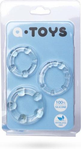 Produktbild Toyfa A-TOYS, Cockring-Satz, 3-tlg.TPE,Transparent, O 3,5 / 3/2 cm (3.50 cm)