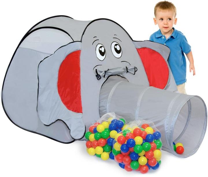 Produktbild LittleTom Bällebad mit Tunnel "Elefant" - inkl. 200 Bälle