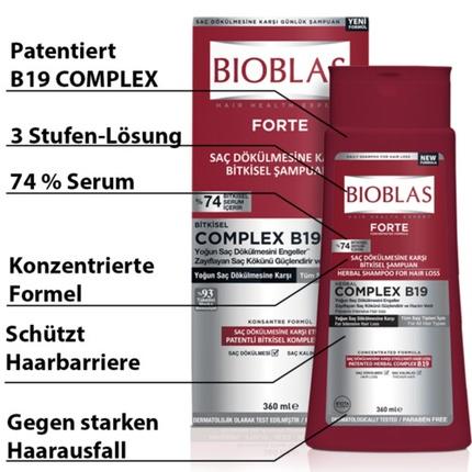 Bioblas Herbal Solution for Intensive Hair Loss (Liquid shampoo, 360 ml)