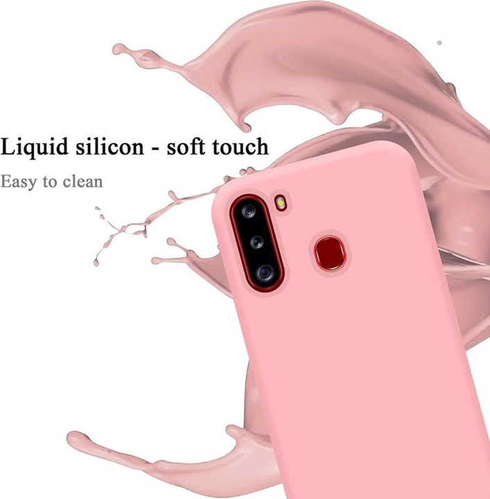 Actual product image Cadorabo TPU Liquid Silicone Case Cover (Samsung Galaxy A21)