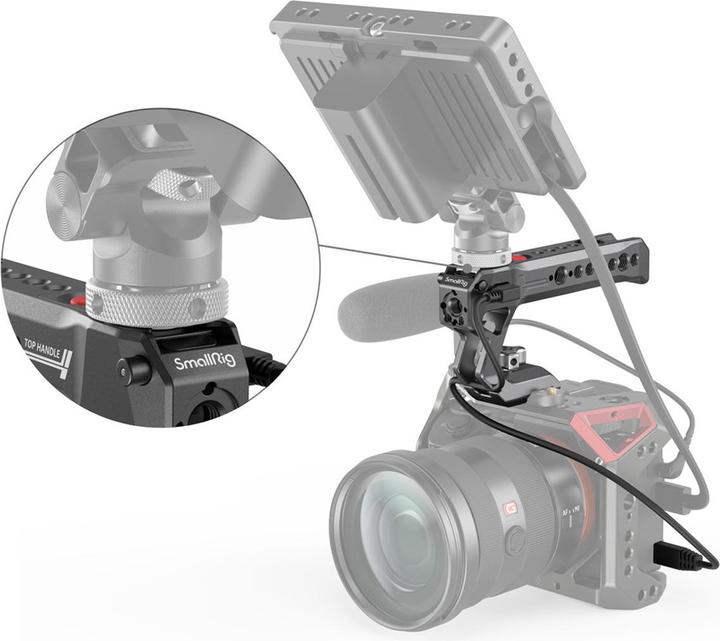 Image du produit SmallRig Poignée supérieure OTAN avec déclencheur à distance pour le démarrage et l'arrêt de l'enregistrement (Poignée)