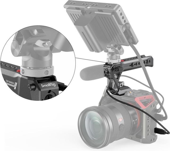 Actual product image SmallRig NATO Top Handle with Record Start/Stop Remote Trigger (Grip)