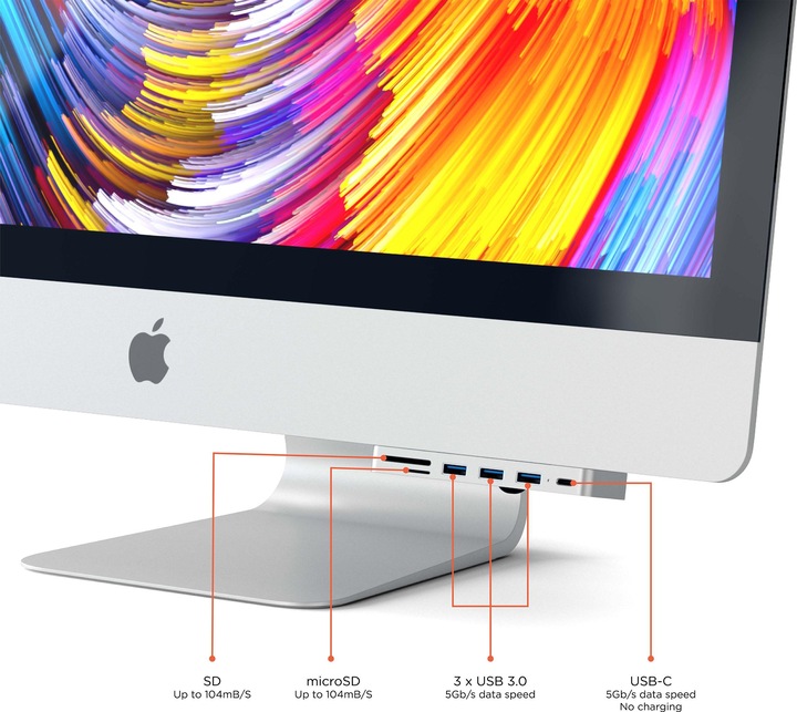 Actual product image Satechi Clamp Hub Pro (USB-C, 4 Ports)