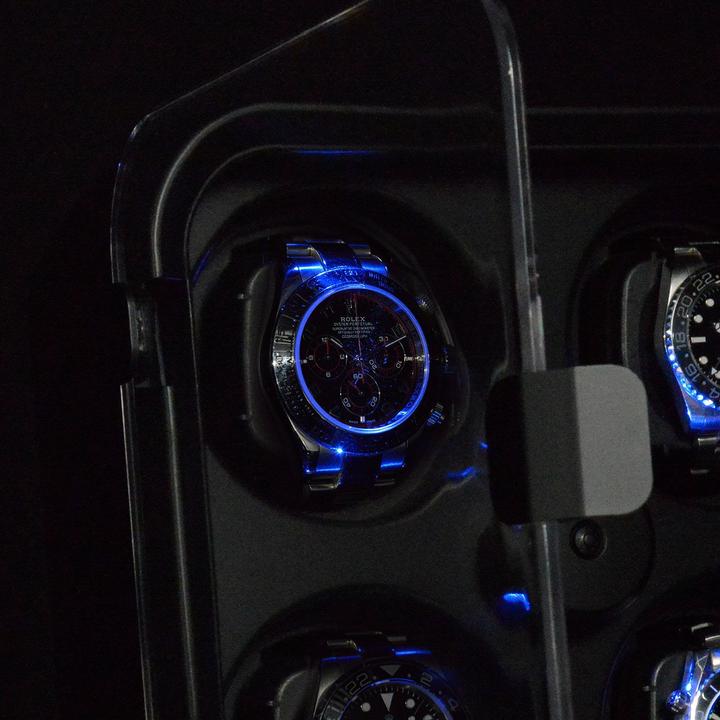 Immagine prodotto Watchwell Avvolgitore per orologi Modena - nero / illuminazione blu