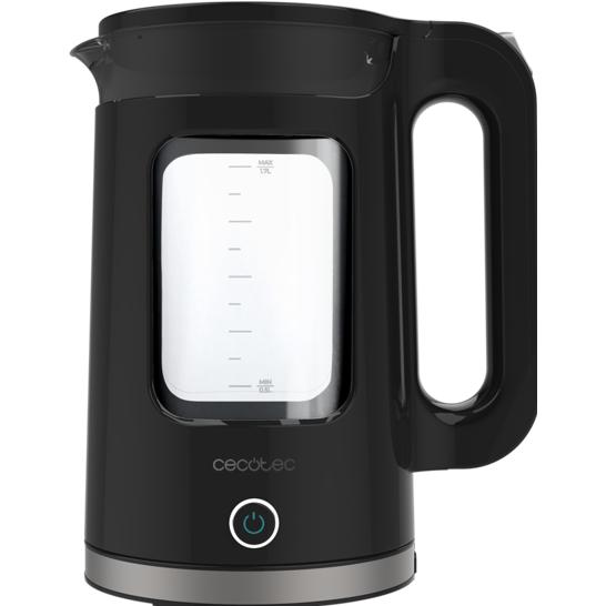 Cecotec Nero/Trasparente Thermosense 330 Glassy, Bollitore,
