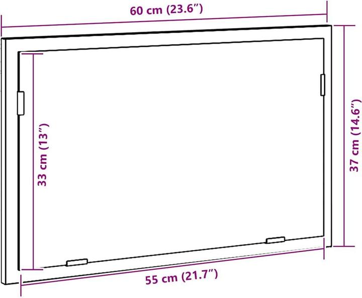 Immagine prodotto vidaXL Badspiegel (37 x 8.50 cm)