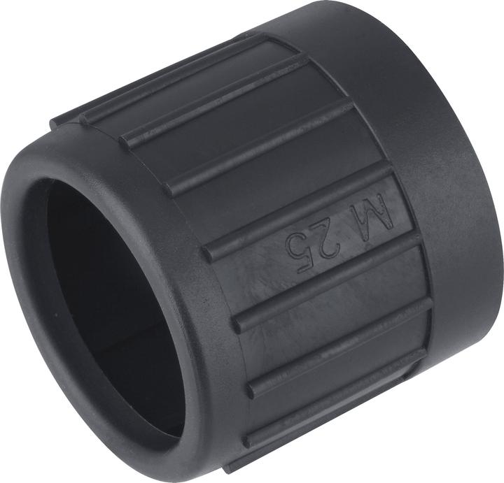 Actual product image Fränkische Rohrwerke FRA E-Ku-E50 black UV-B. Plastic end sleeves M50
