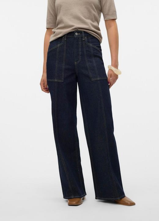 Immagine prodotto Vero Moda VMKATHY Super High Rise Weiter Beinschnitt Jeans Weit geschnitten (W25/L32)