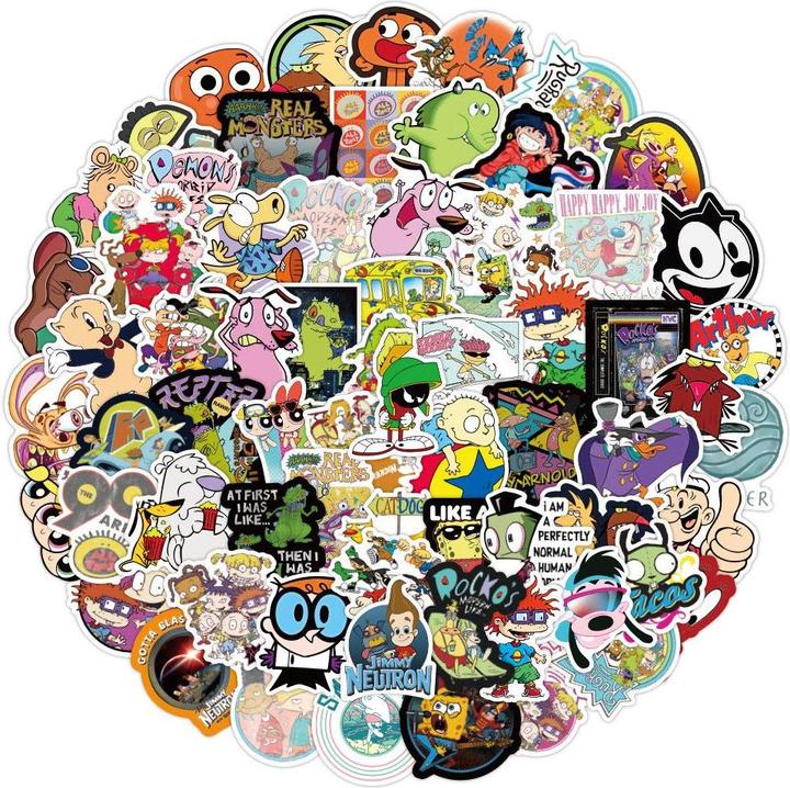 Immagine prodotto JTI Adesivi anni '90 - 50 pezzi