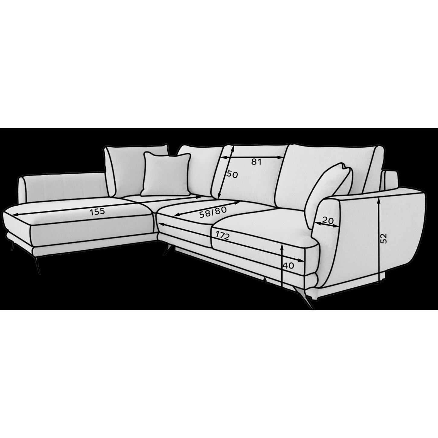 ELTAP, Sofa, Larde (Ecksofa, 4-Sitzer, Bettsofa)