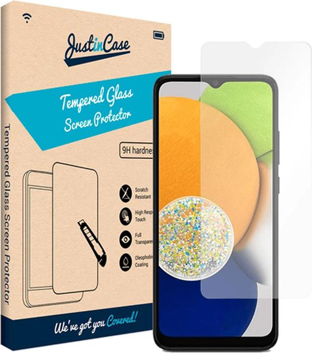 Image du produit Just in Case Verre trempé Clear Protection d'écran Samsung Galaxy A04 (1 pcs, Samsung Galaxy A04)