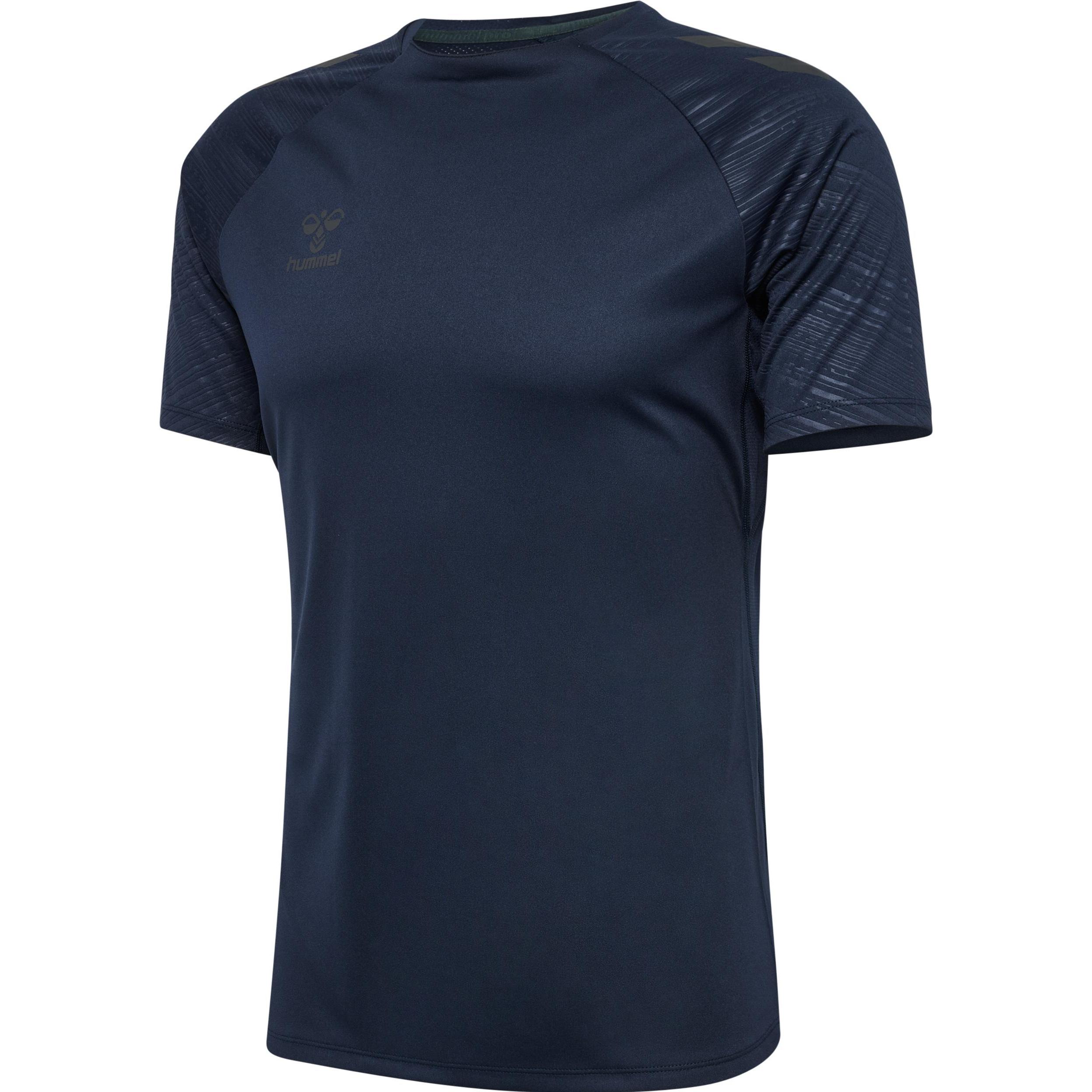 hummel, Herren, Sportshirt, hmlPRO TRAINING JERSEY S/S (XL), Blau, XL