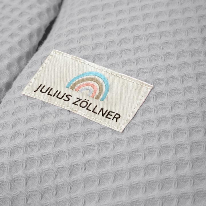 Actual product image Julius Zöllner Nursing pillow cover with button, waffle piqué Light grey