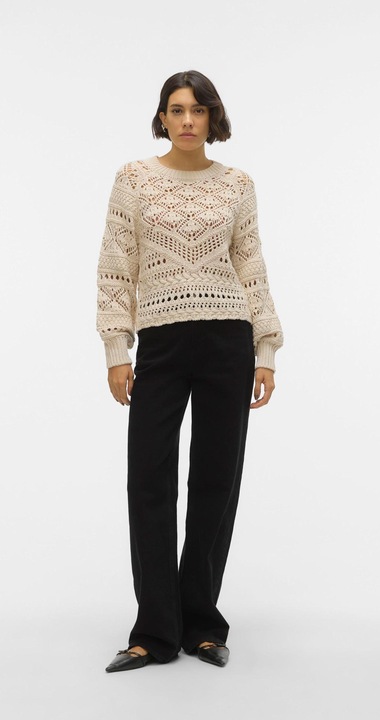 Produktbild Vero Moda Rundhals Ballonärmel Pullover Strickpullover (XS)