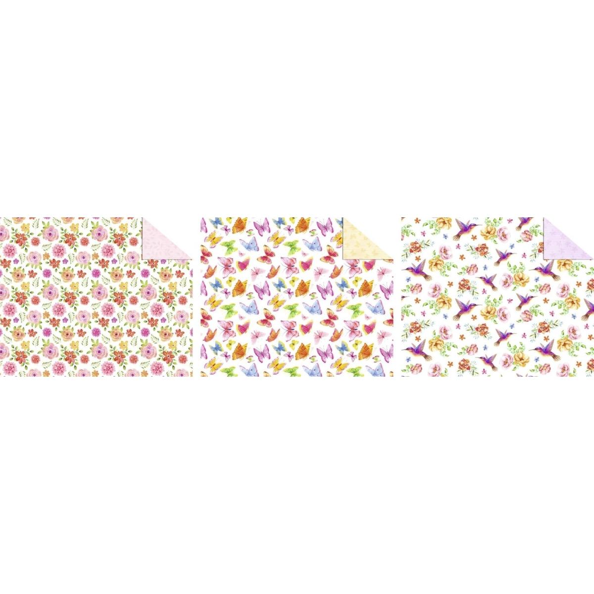 Thumbnail - Ursus, Bastelpapier, Fotokarton Aquarell 300g/qm 49,5X68cm VE=10 Bogen 3 Motive (300 g/m², 1 x)