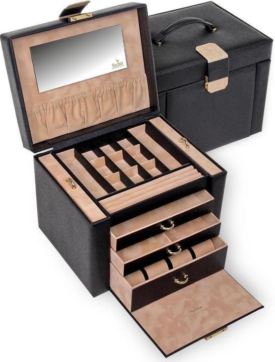 Produktbild Sacher 88.000.120443 - Schmuckkasten Marta saffiano schwarz