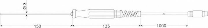 Produktbild Greisinger Einstechfühler GES 401 1/3 DIN