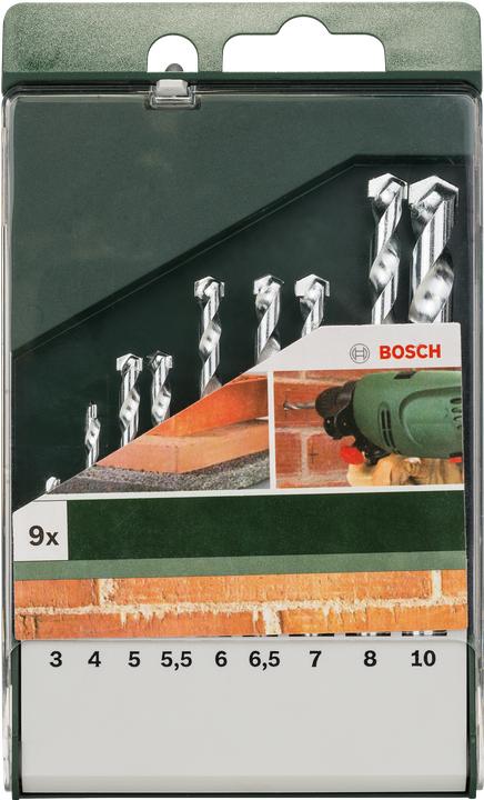 Actual product image Bosch Zubehör 9pcs. masonry drill bit set (10 millimetres)