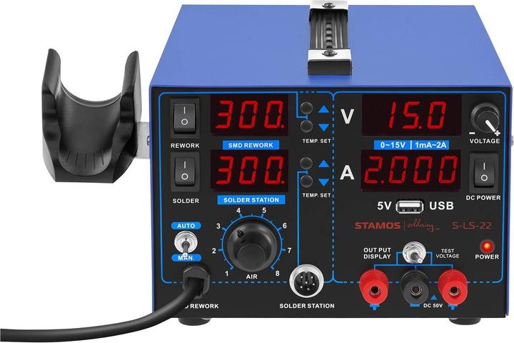 Produktbild Stamos Lötstation Lotkolben Heissluftkolben Entlötstation Smd Lötse Welding
