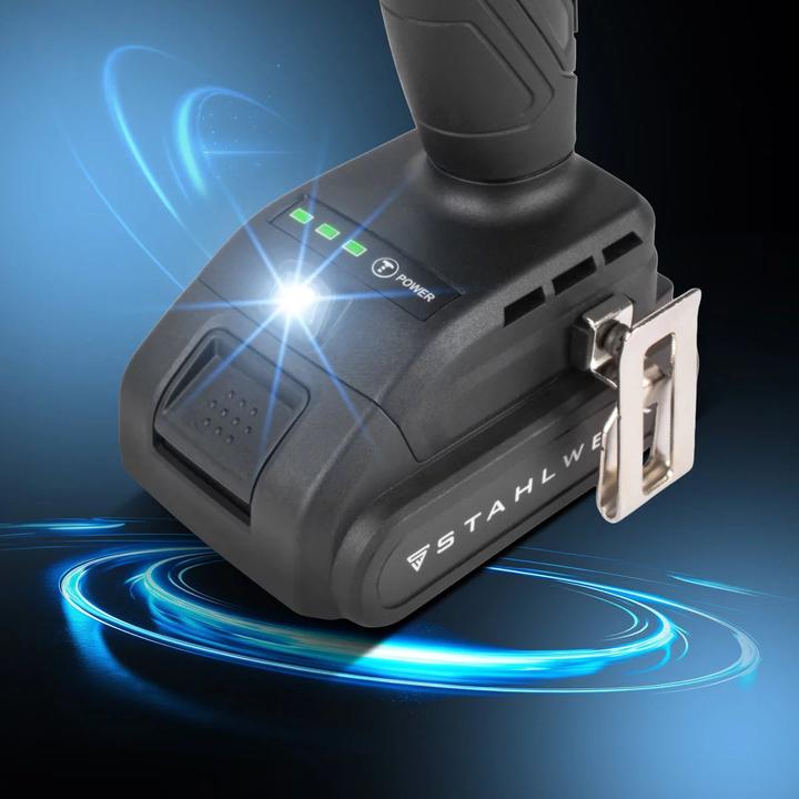 Produktbild Stahlwerk 20 V Akku Drehschlagschrauber 190 Nm 3200 U/min Brushless-Technologie 1/4" Hex-Bithalter