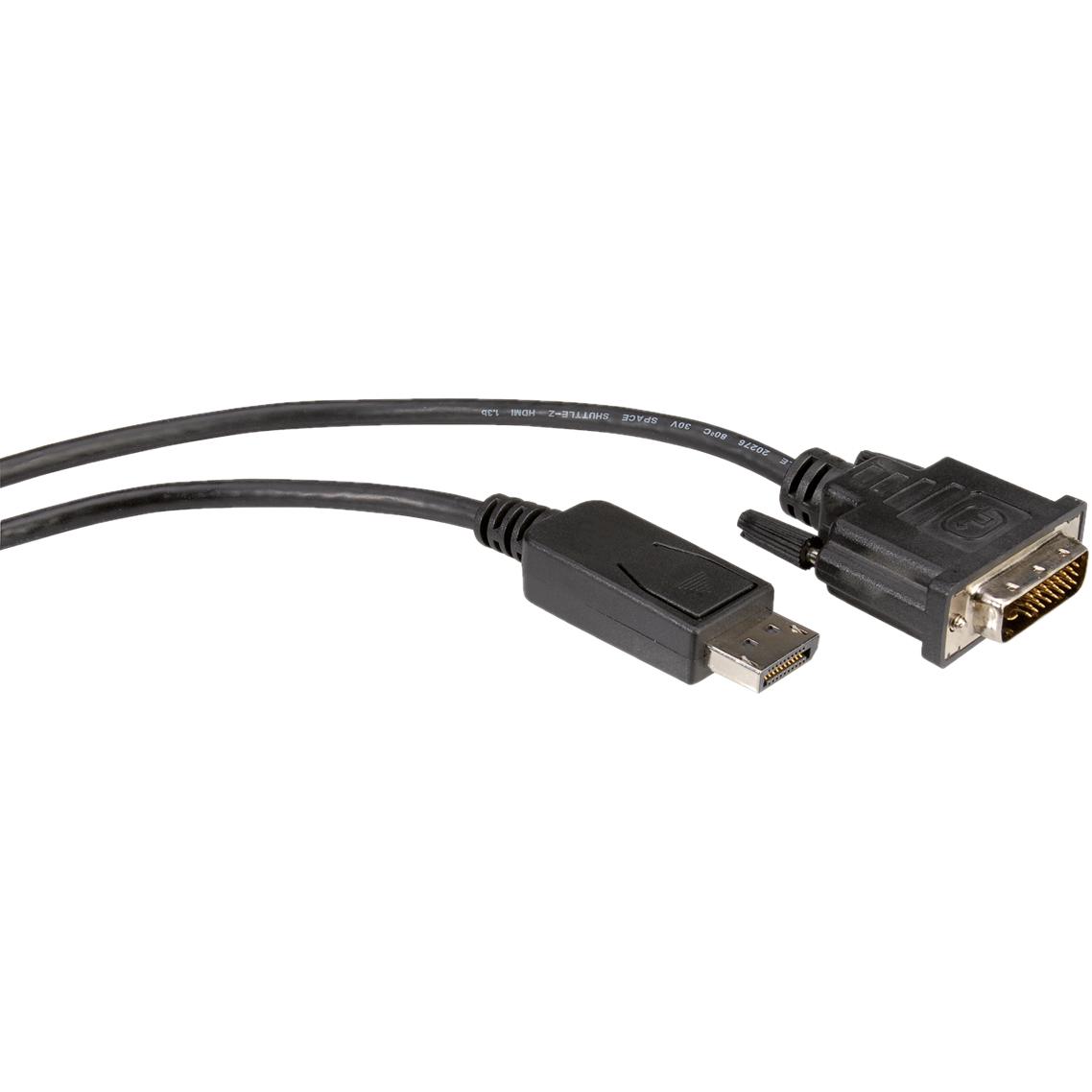 Roline DisplayPort — DVI (1 m), Cavo video, Nero