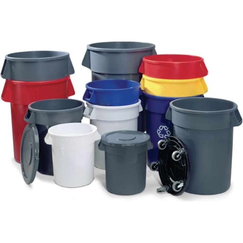 Thumbnail - Rubbermaid Deckel für Brute-Container 37 l, rund, Abfalleimer, Grau
