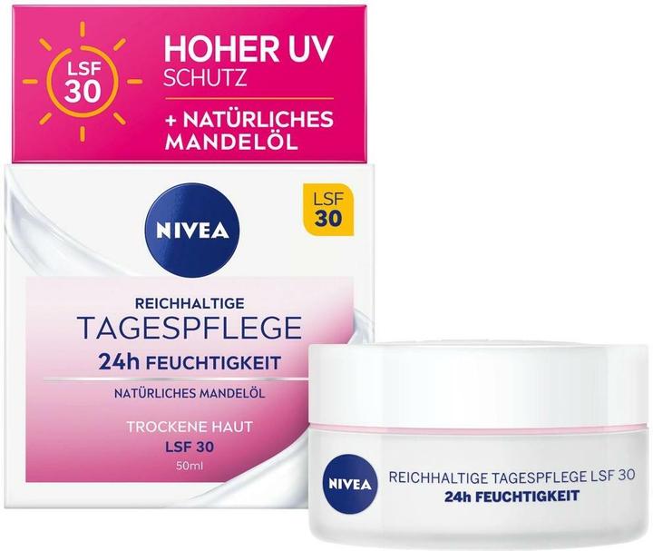 Image du produit NIVEA 24h Feuchtigkeit (50 ml, Crème de jour, SPF 30)