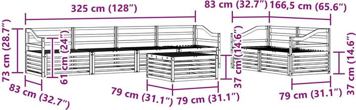 Produktbild vidaXL Outdoor-Sofa