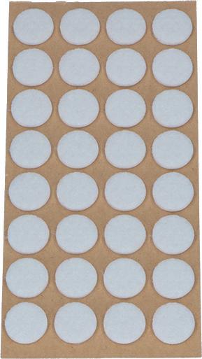OK-Line Viltglijders rond, zelfklevend (Vilten glijders, 32 Pcs.)