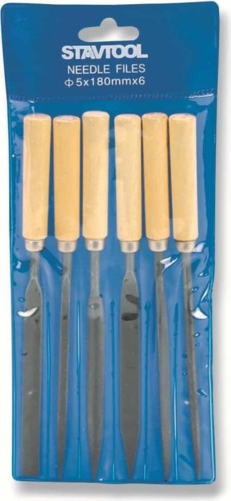 Actual product image Blanko Needle file set I 6 pieces (180 mm)