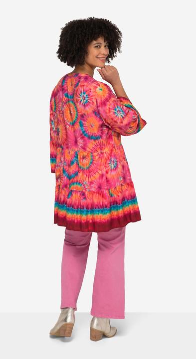 Produktbild Angel of Style Tunika, Blütenmuster, Stehkragen, Knopfleiste, 3/4-Ärmel (46)