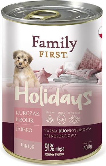 Image du produit Family FIRST Holidays Junior Chicken rabbit apple - Nourriture humide pour chiens - 400 g (Junior, 400 g)